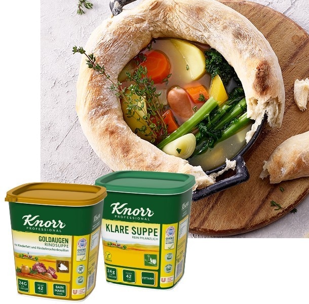 GEMÜSEEINTOPF MIT BROTRAND