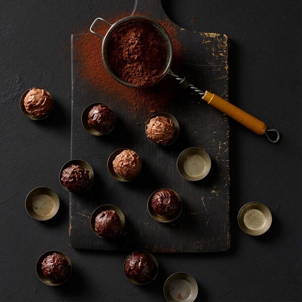 Schokoladen-Karamell-Trüffel