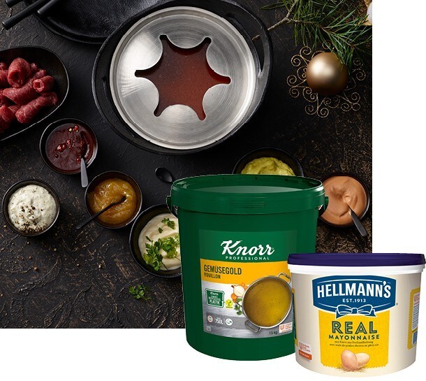 FONDUE CHINOISE MIT KALTSAUCEN