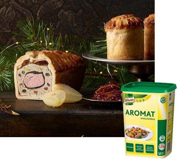 KALBFLEISCHPASTETE MIT CUMBERLAND SAUCE