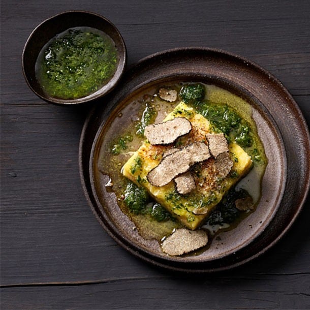 Sennenkäse-Polenta mit Trüffel