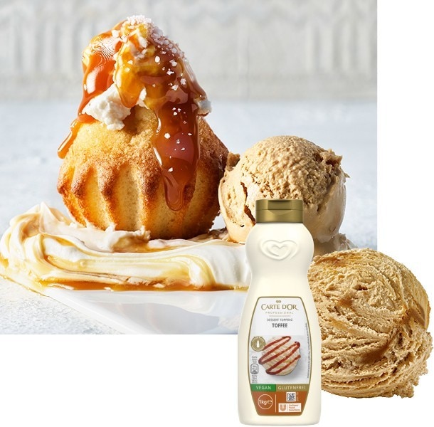 RICOTTA-MUFFIN MIT KARAMELLEIS