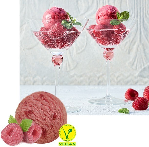 HIMBEERSORBET MIT MOSCATO D’ASTI