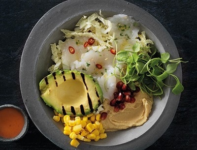 Buddha Bowl mit Zander Ceviche