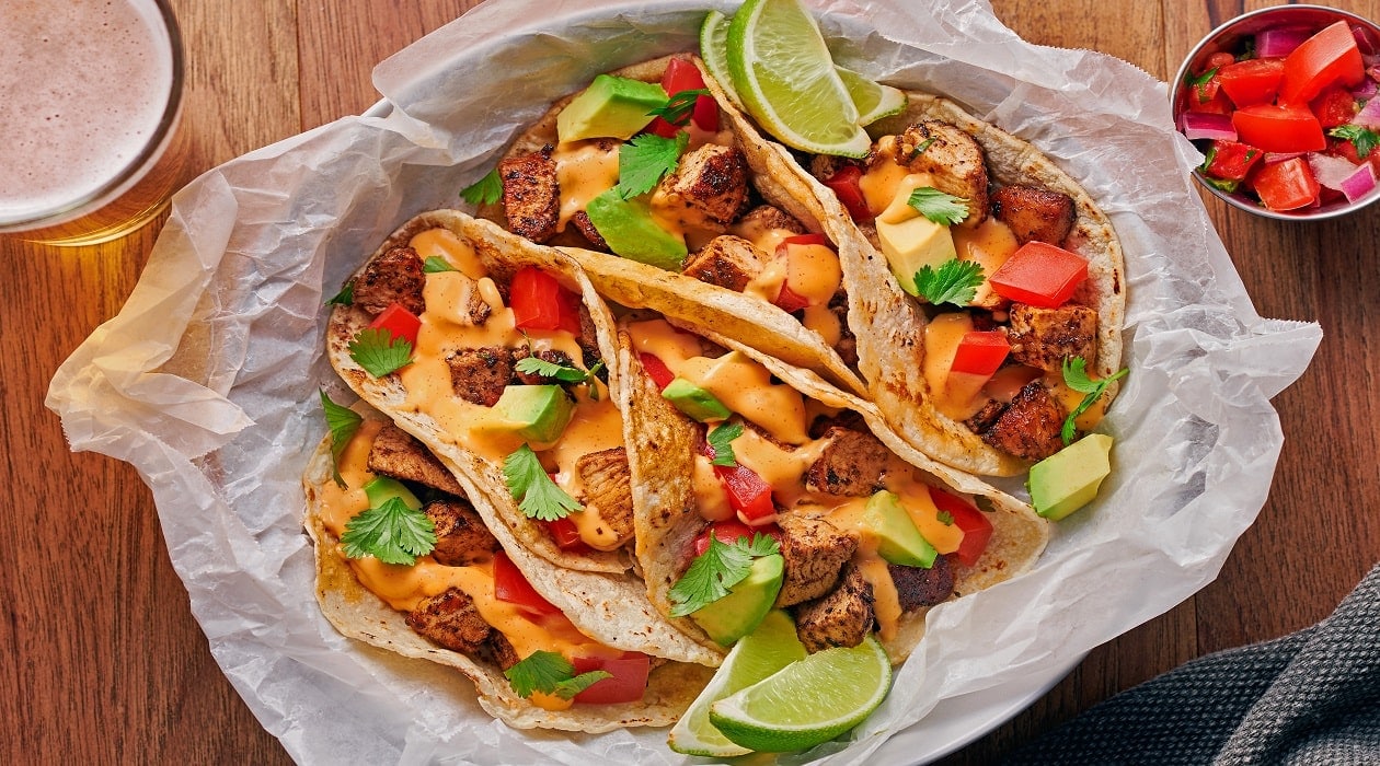 Würzige Chicken Tacos mit Avocado und Koriander – Rezepte
