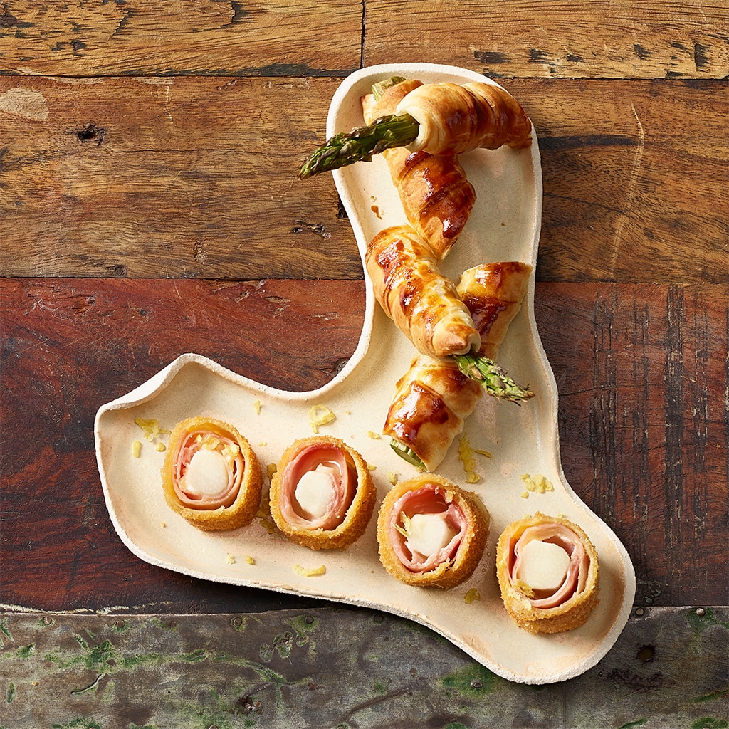 Spargel im Schlafrock