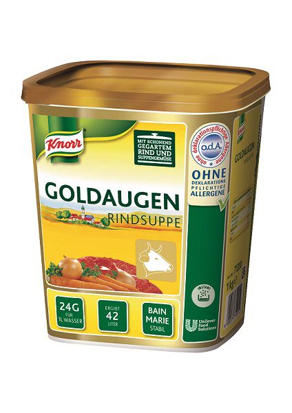 Knorr Professional Goldaugen Rindsuppe 1 KG Dose - Knorr Goldaugen Rindsuppe – das österreichische Original.