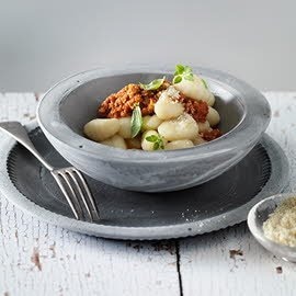 Vegane Bolognese für Gnocchi