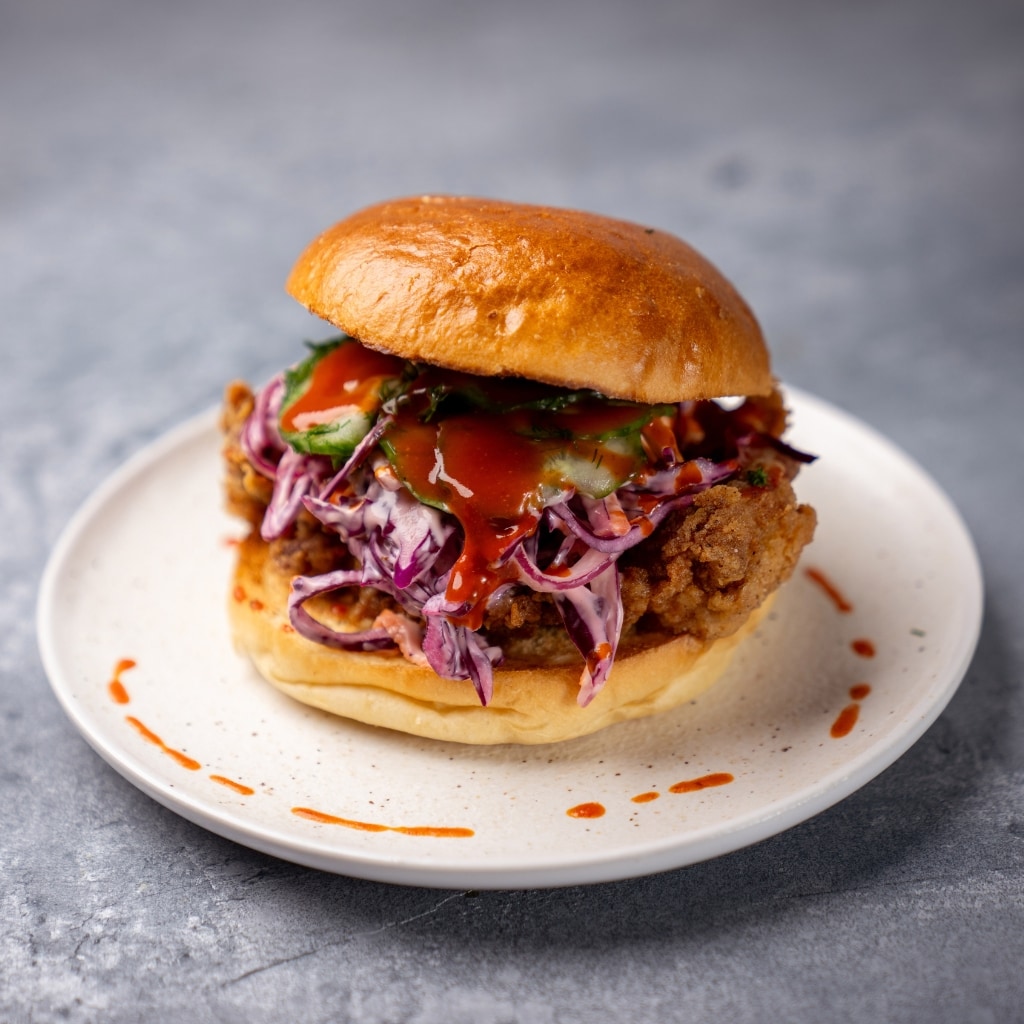 Crispy veggie burger