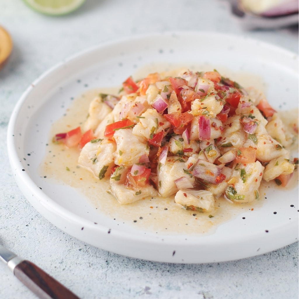 Pikant cremiges ceviche