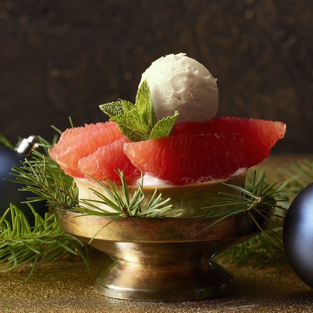 Stracciatella Tartelettes mit Grapefruit