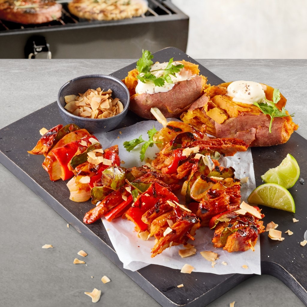 No Chicken Chunks Grillspieße