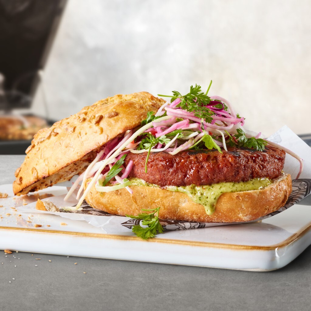 Korean Kimchi Hamburger