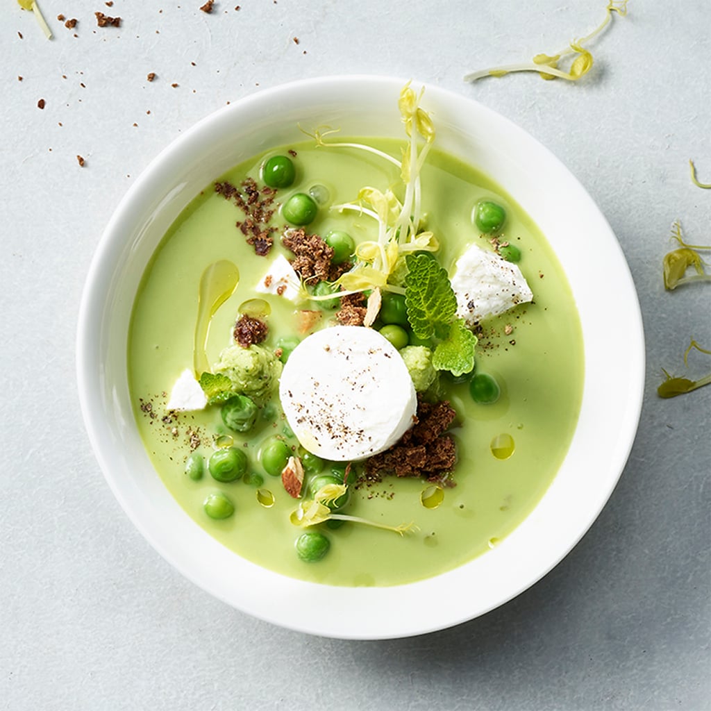 Grüne Erbsensuppe