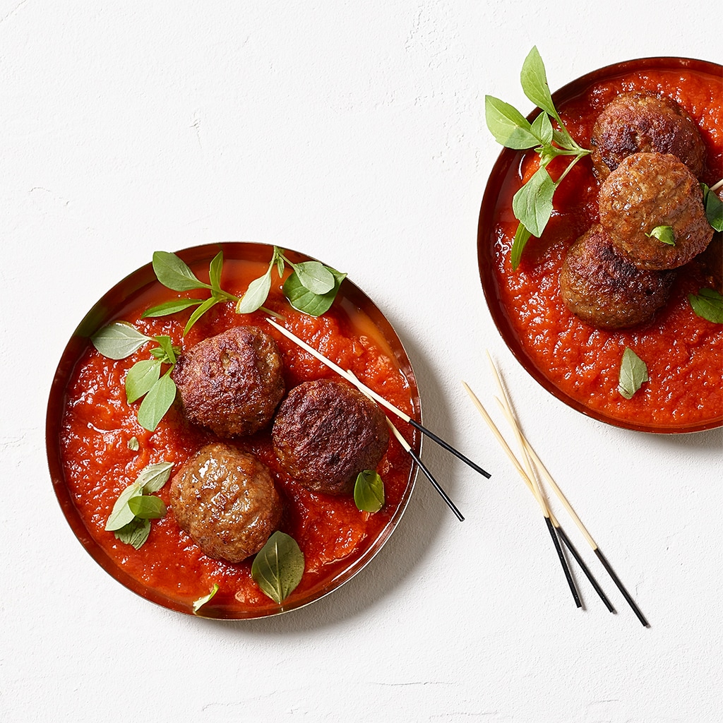 NoMeatballs mit Chili-Tomatensauce