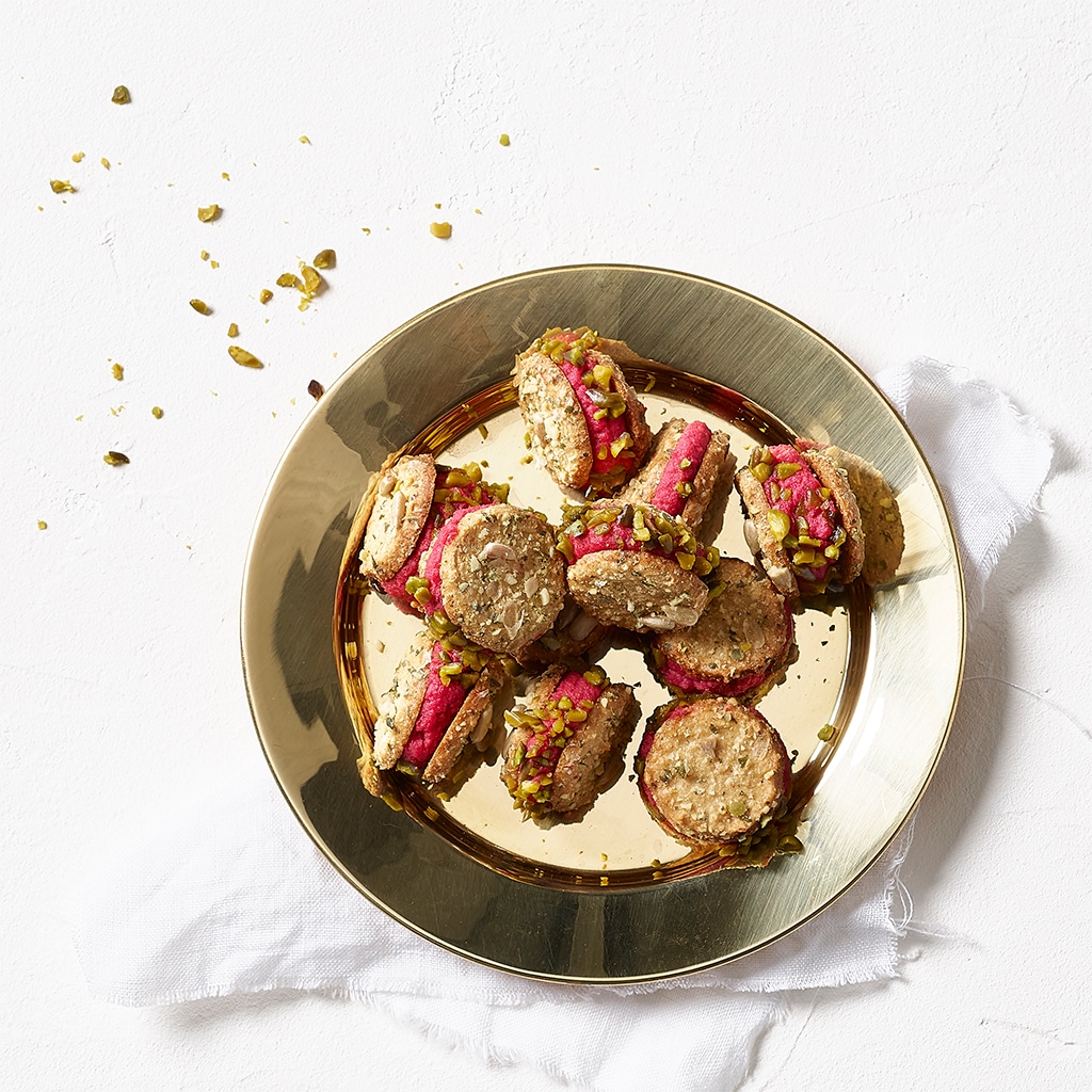 Rote Rüben Macarons