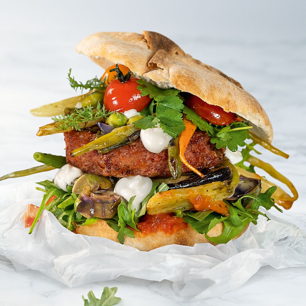 Geröstete Garten - Gemüse Jause