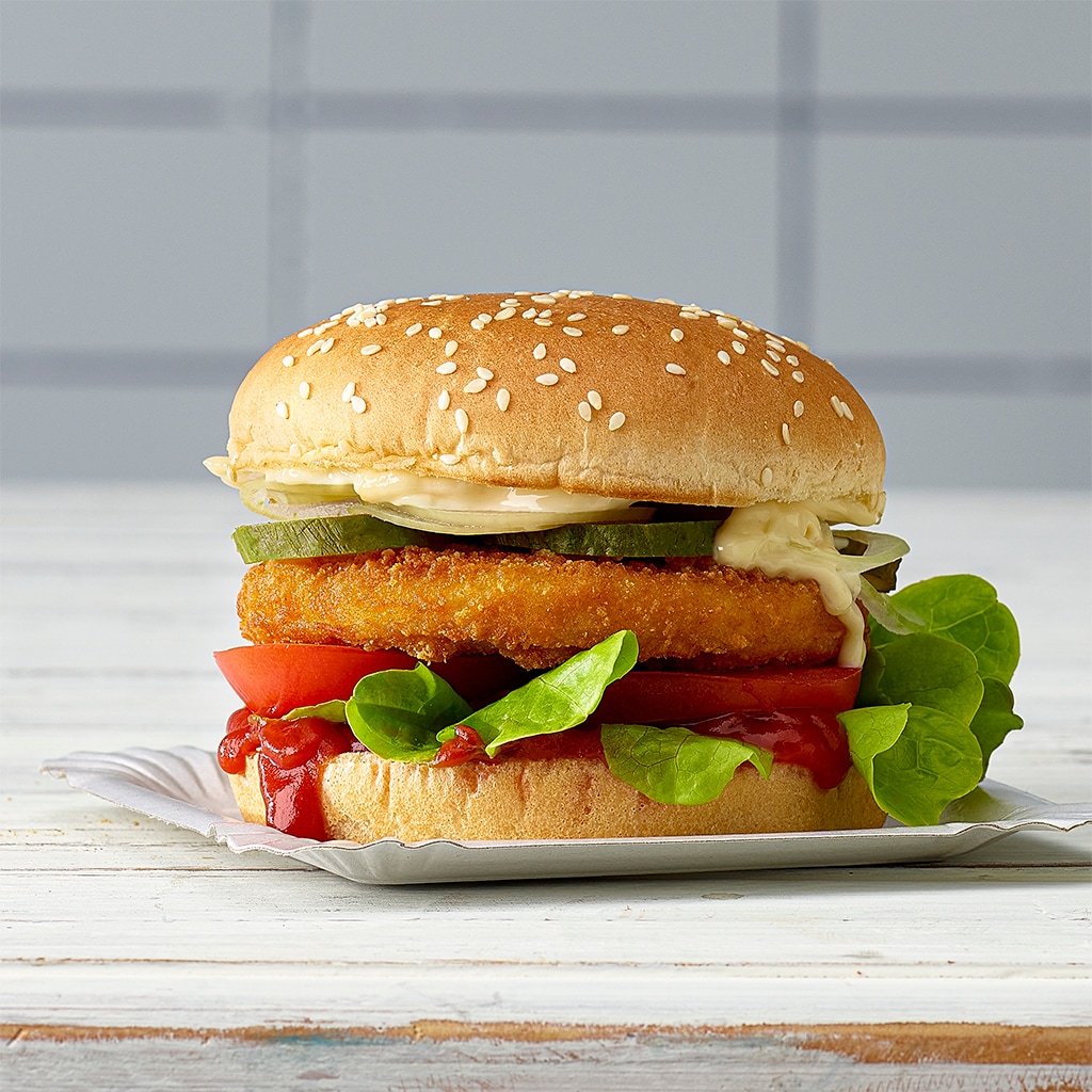 Knusprige, vegane NoChicken Semmel