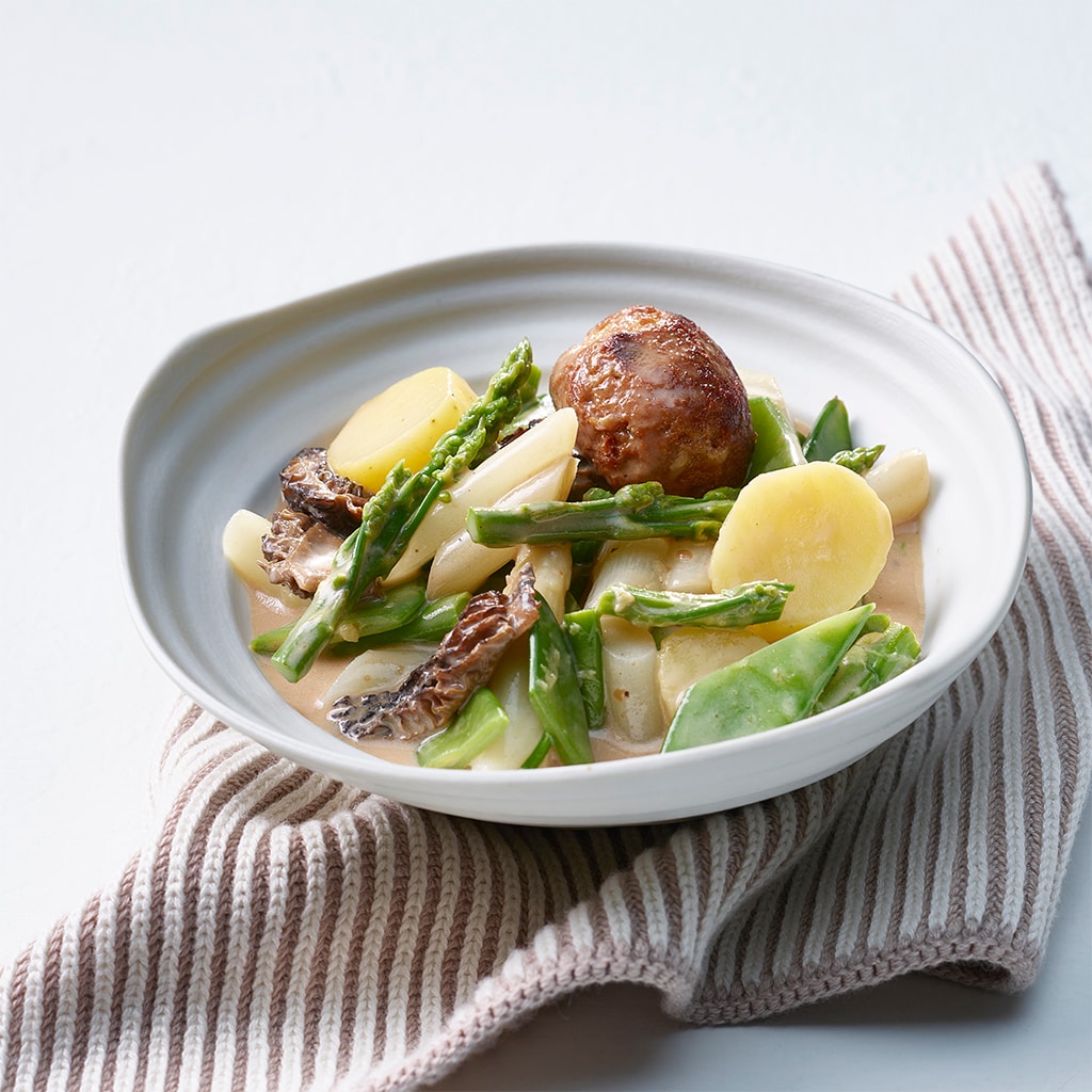 Spargel-Morchel-Ragout mit No Meatballs