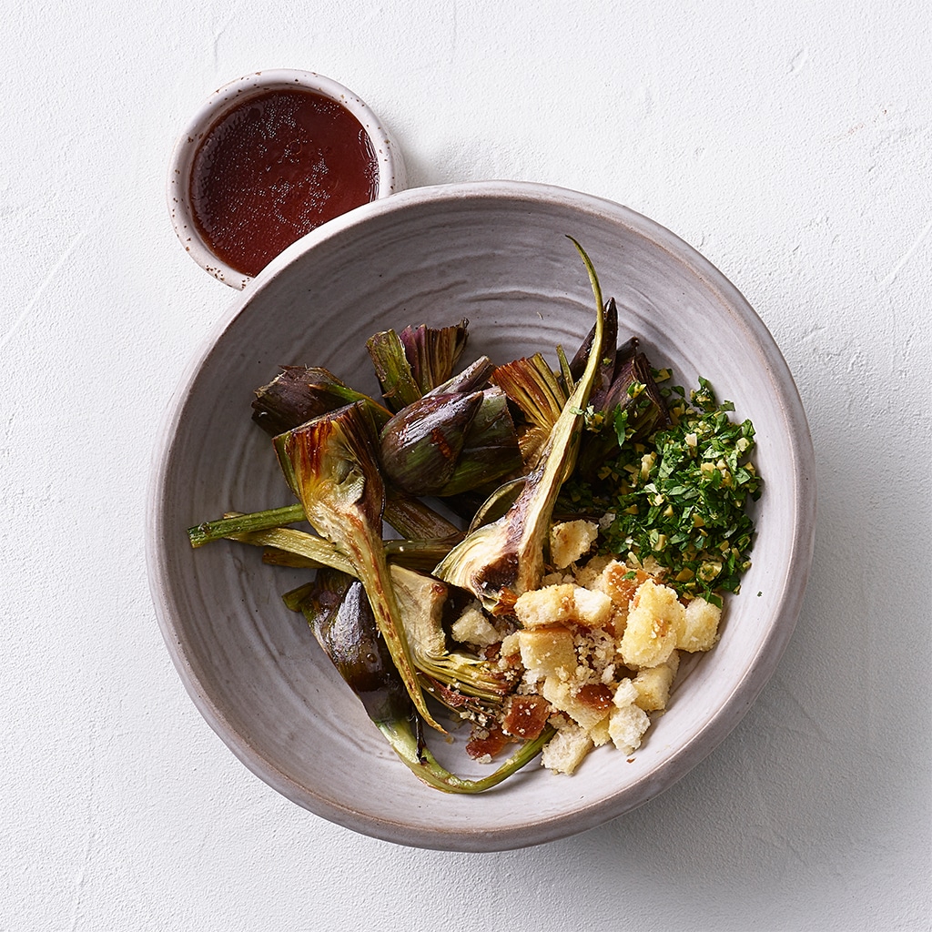 Lauwarmer Artischockensalat