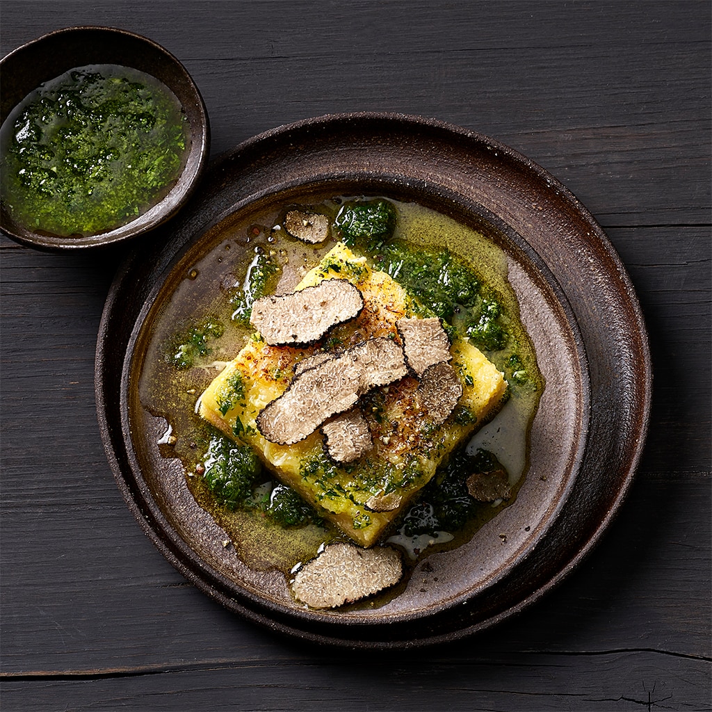 Sennenkäse-Polenta mit Trüffel