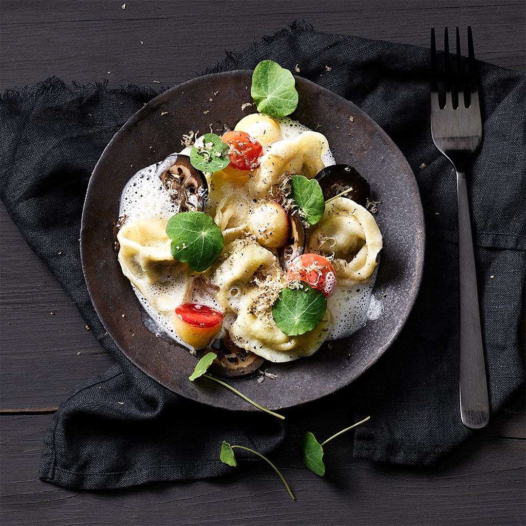 Tortellini mit Bergkäse und Trüffel
