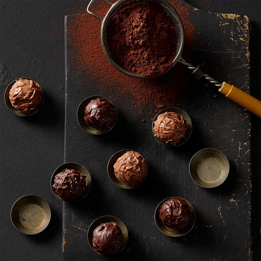 Schokoladen-Karamell-Trüffel