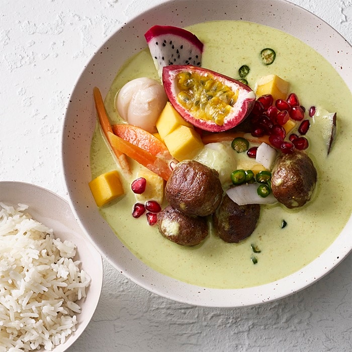 Karotten-Kokos-Curry mit NoMeatballs