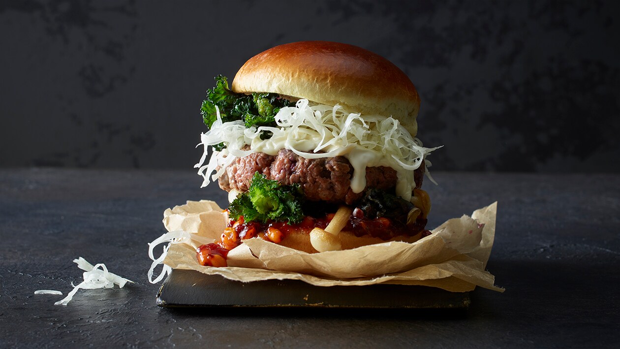 Wildburger mit Sprouts und konfierter Knoblauchmayonnaise – Rezepte