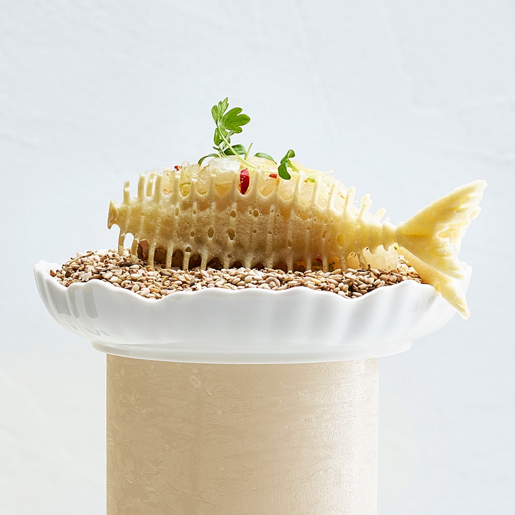 Zander Tartar mit Ingwer und Chili