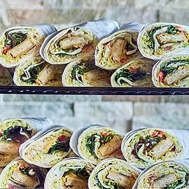 NoChicken Nuggets im Mangold - Bulgur Wrap