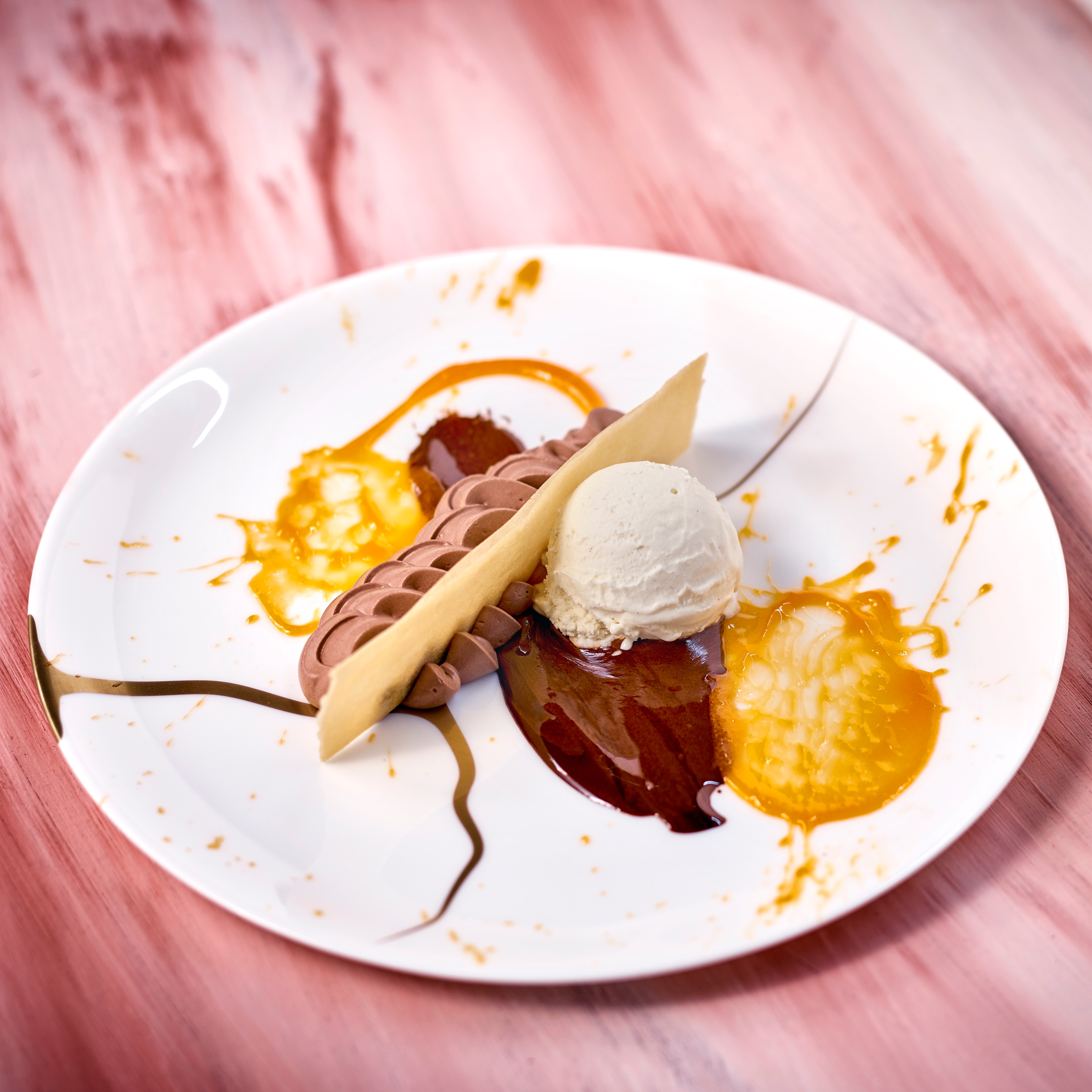 Espresso-Mousse// Lemon Curd // Rosmarin und Carte D’Or Vanille