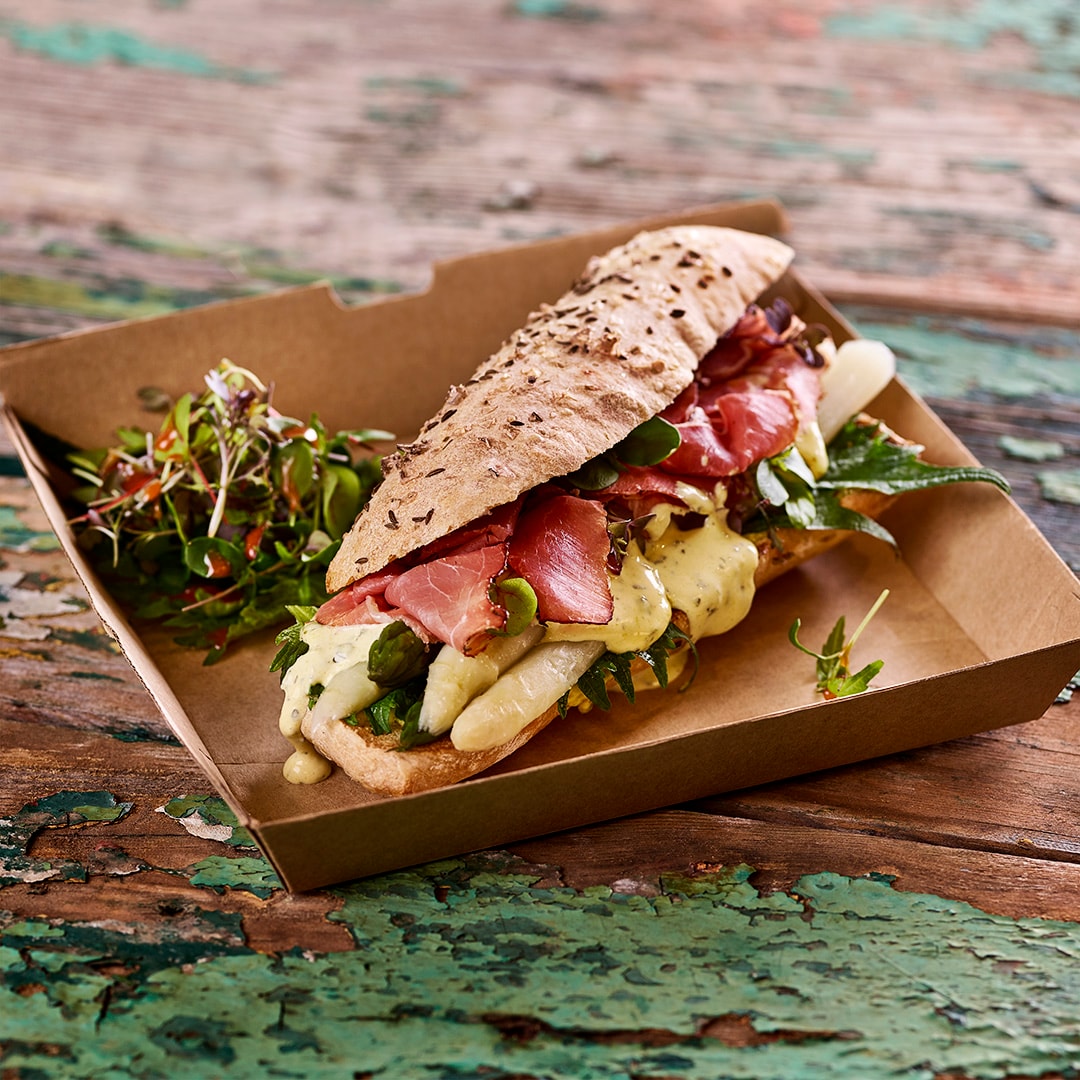 Brot / Wildschwein / Spargel / Hollandaise