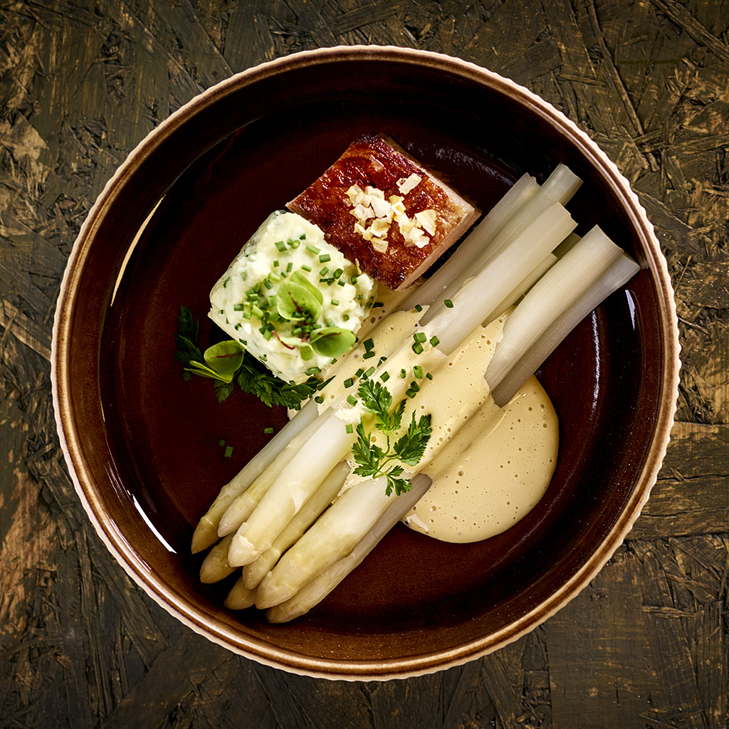 Spargel/Tafelspitz/Kartoffelpüree, Limonen-Meerrettich-Hollandaise