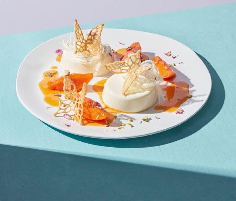 Panna Cotta mit Rosenwasser