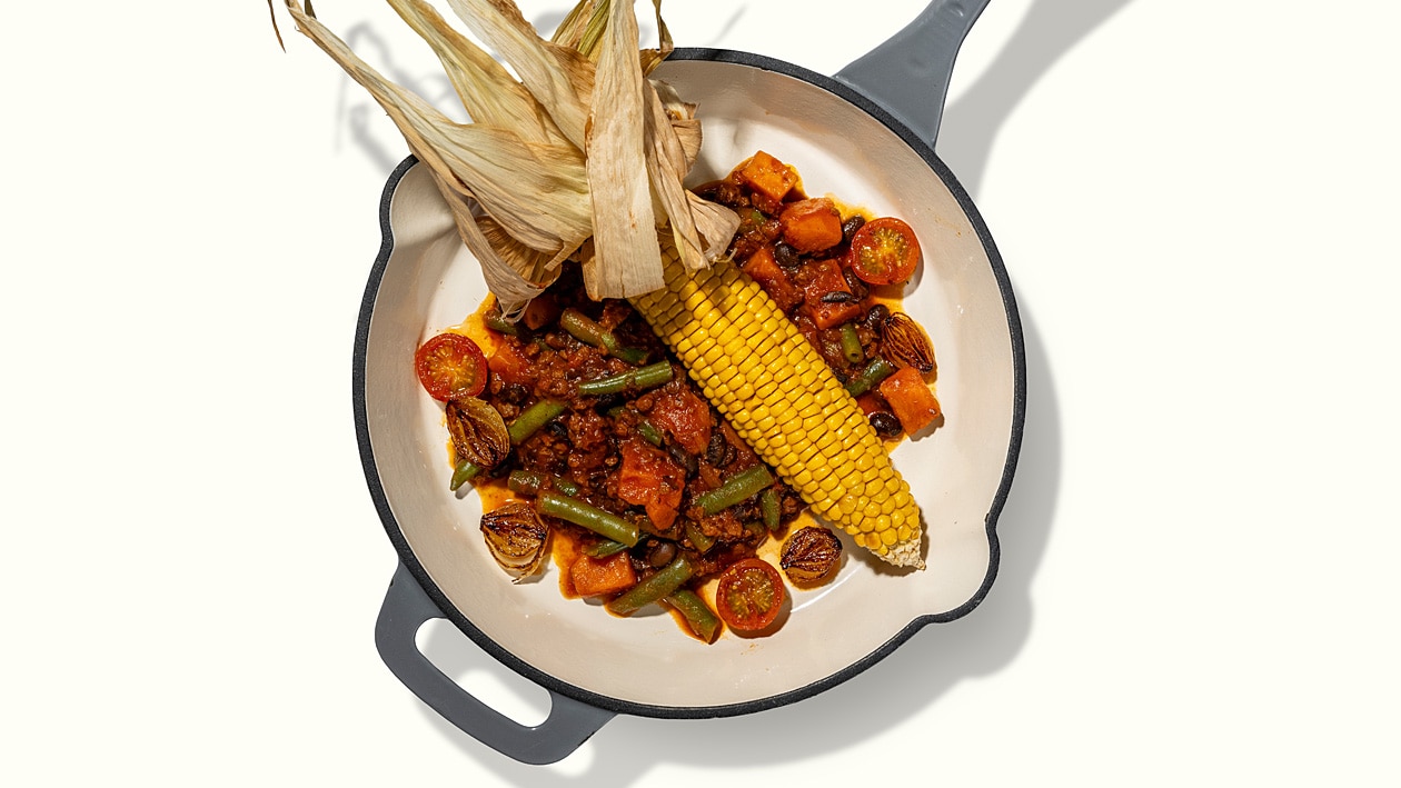 Mexikanischer Bohnentopf mit BBQ Maiskolben – Rezepte