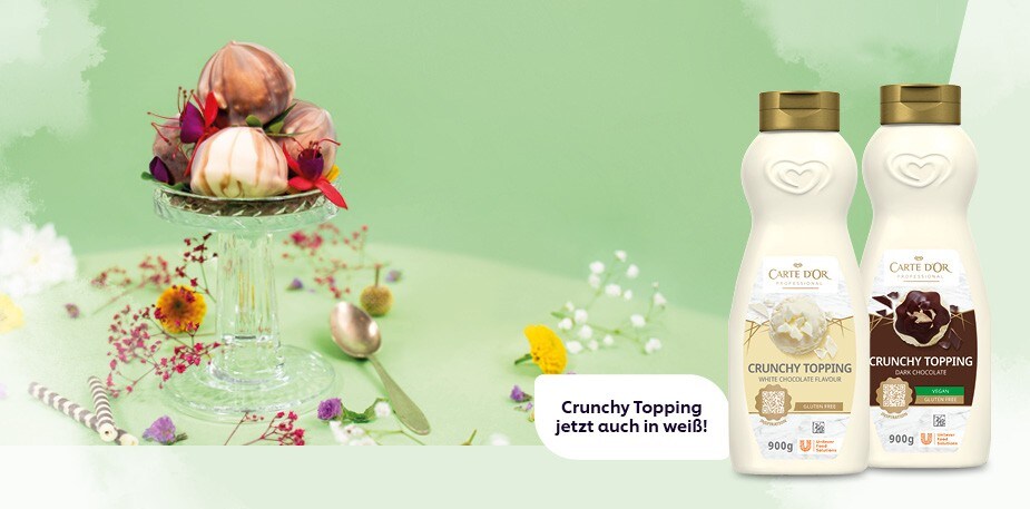 Unvergleichlich: Entdecke unsere erweiterten Carte D'Or Professional Crunchy Toppings!