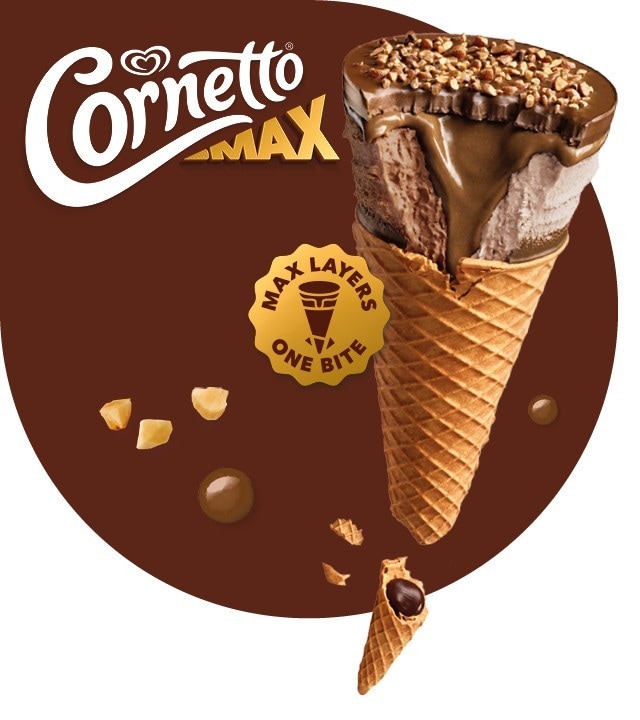 Cornetto MAX Chocolate & Hazelnut