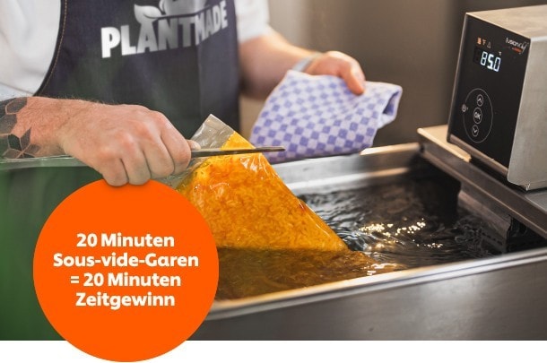 Risotto im Sous-Vide-Bad