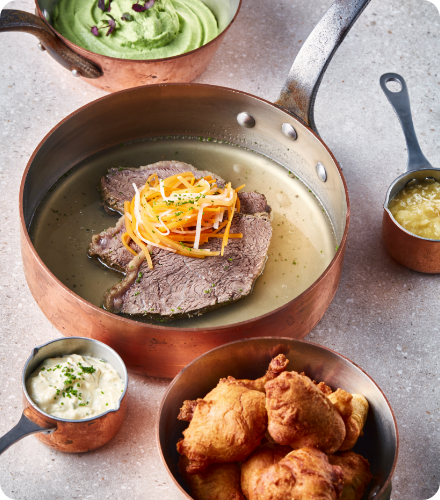 Rezept: Tafelspitz mit Kartoffel-Donuts