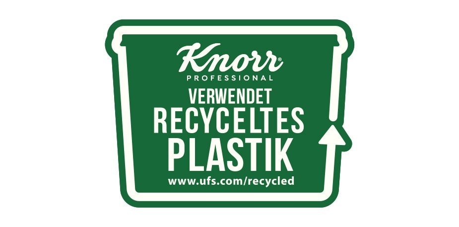 Knorr verwendet recyceltes Plastik