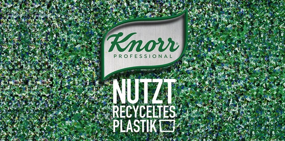 Die neuen Knorr Professional Verpackungen aus recyceltem Plastik